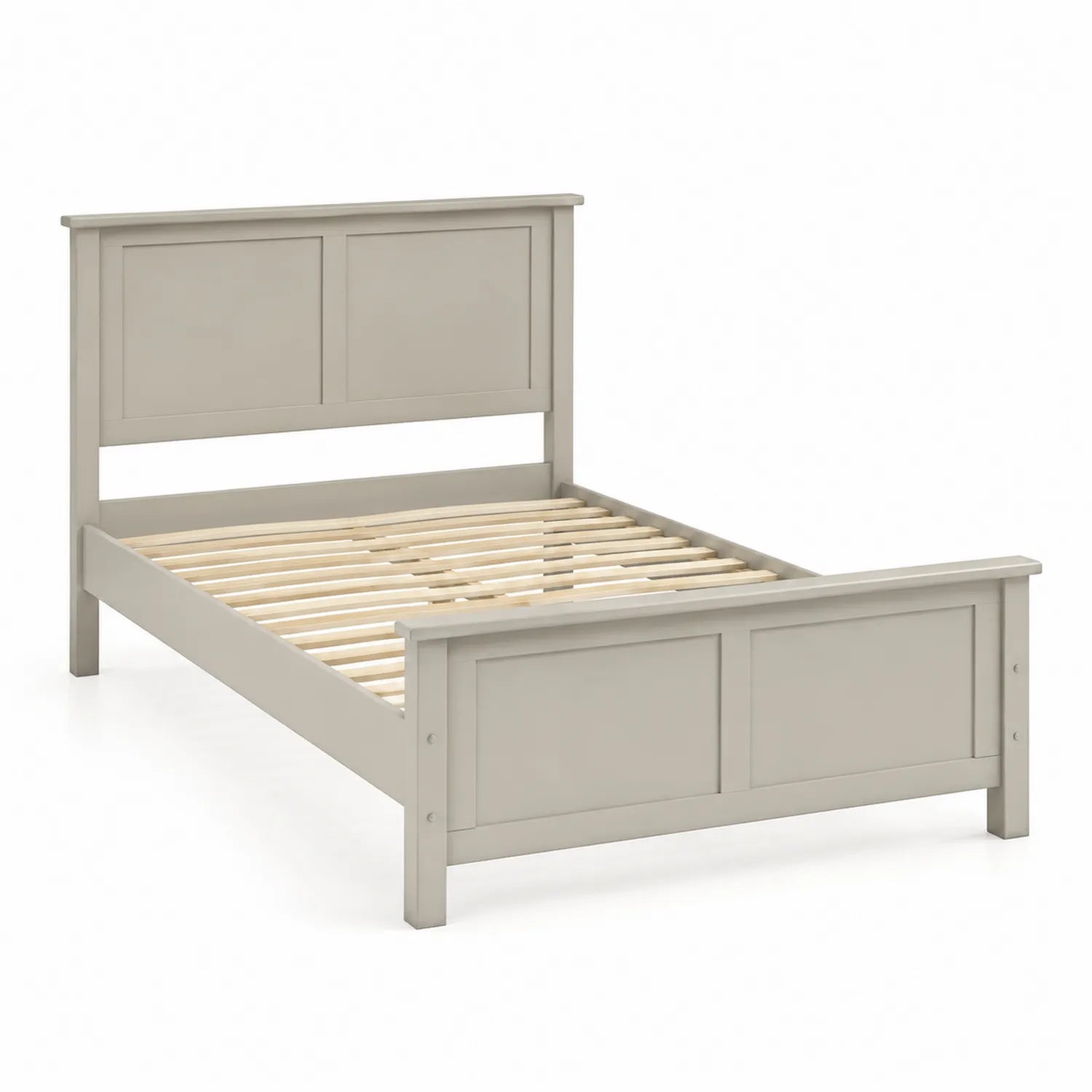 Cama de Madera Gris 200x140 cm