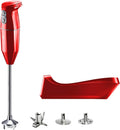 bamix PRO conjunto sem fios misturador de mergulho, carregador, acessórios, aço inoxidável, 250 W, 3 velocidades, vermelho, feito na Suíça
