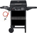 Edlike Gas grill 2 queimadores com lados e mesas, 8.7 kW