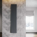 ELEGANT Radiador vertical moderno Antracite 1800x354 mm Painel de Aquecimento Duplo