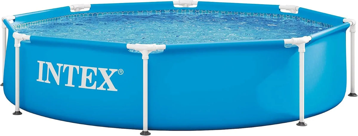 Piscina auto-suportada Intex com moldura metálica - 2,4 m x 0,51 m - Antiperfuração, montagem simples, resistente à corrosão, 1830 L
