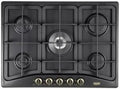 Placa de cozedura condensada De'Longhi ANF 57 PRO 70 cm, controlo frontal, preto