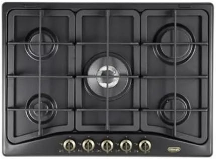 Placa de cozedura condensada De'Longhi ANF 57 PRO 70 cm, controlo frontal, preto