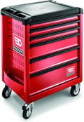 Servidor de Roleta Facom vermelho com 6 gavetas - Modelo M3