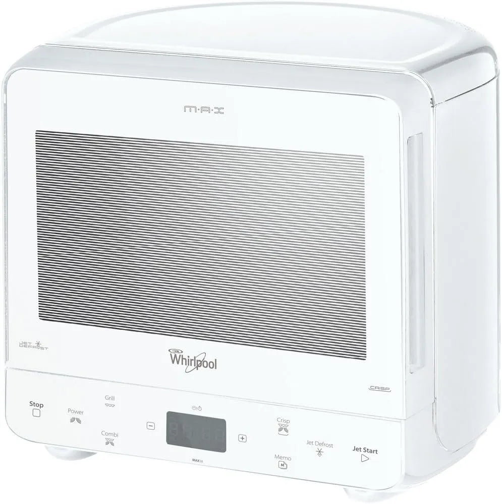 Whirlpool Micro-ondas compactas de hidromassagem MAX 38 FW 13 L 700 W, comandos táteis, Branco
