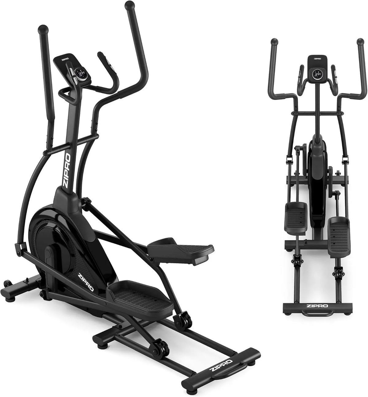 Bicicleta elíptica ZIPRO com Bluetooth, 32 níveis, sensor de pulso, volante 6 kg, até 120 kg