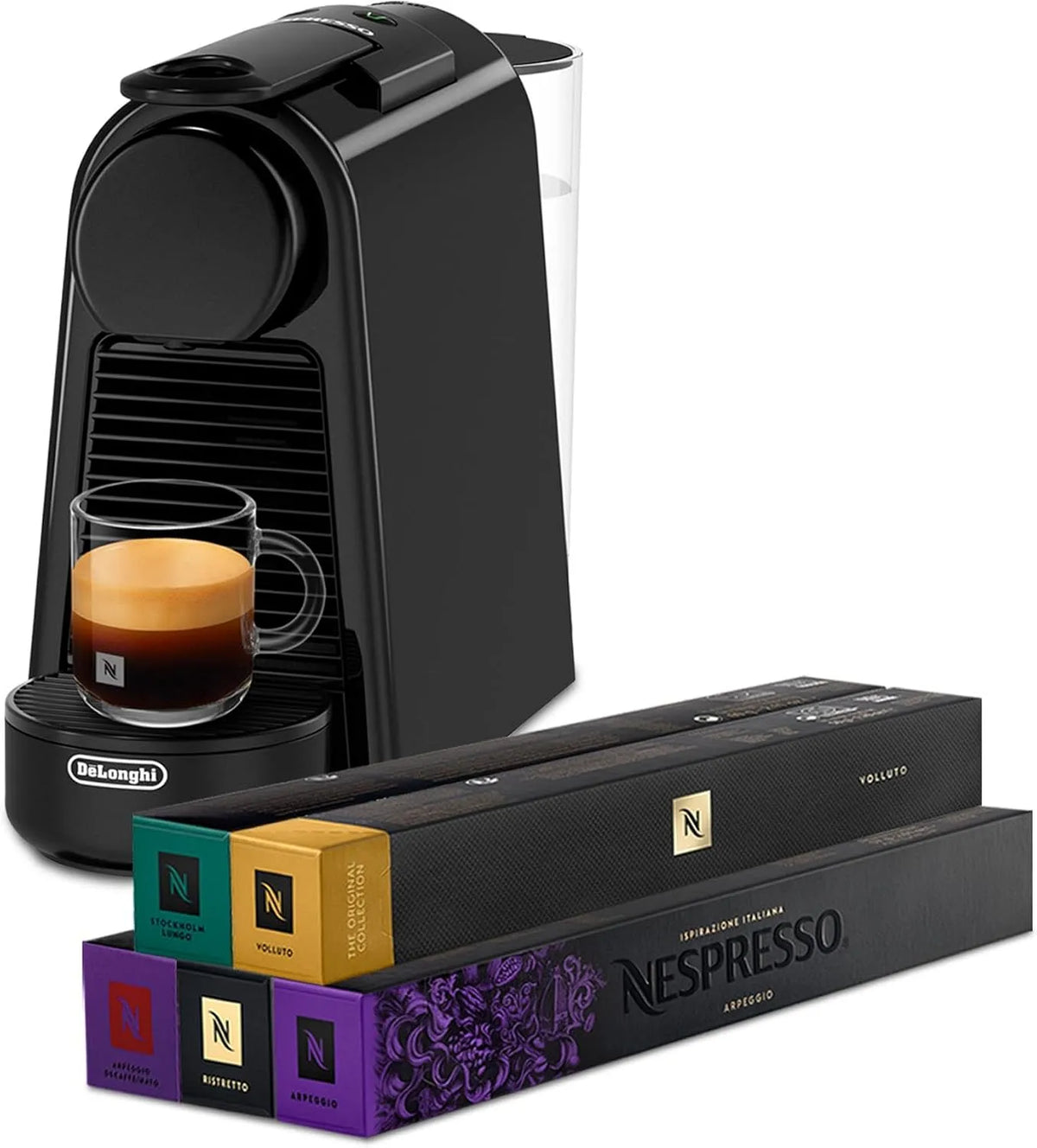 Máquina de café De'Longhi Essenza Mini EN85.B, Compacto e Poderoso, 19 Bares, Cápsula Nespresso, Preto