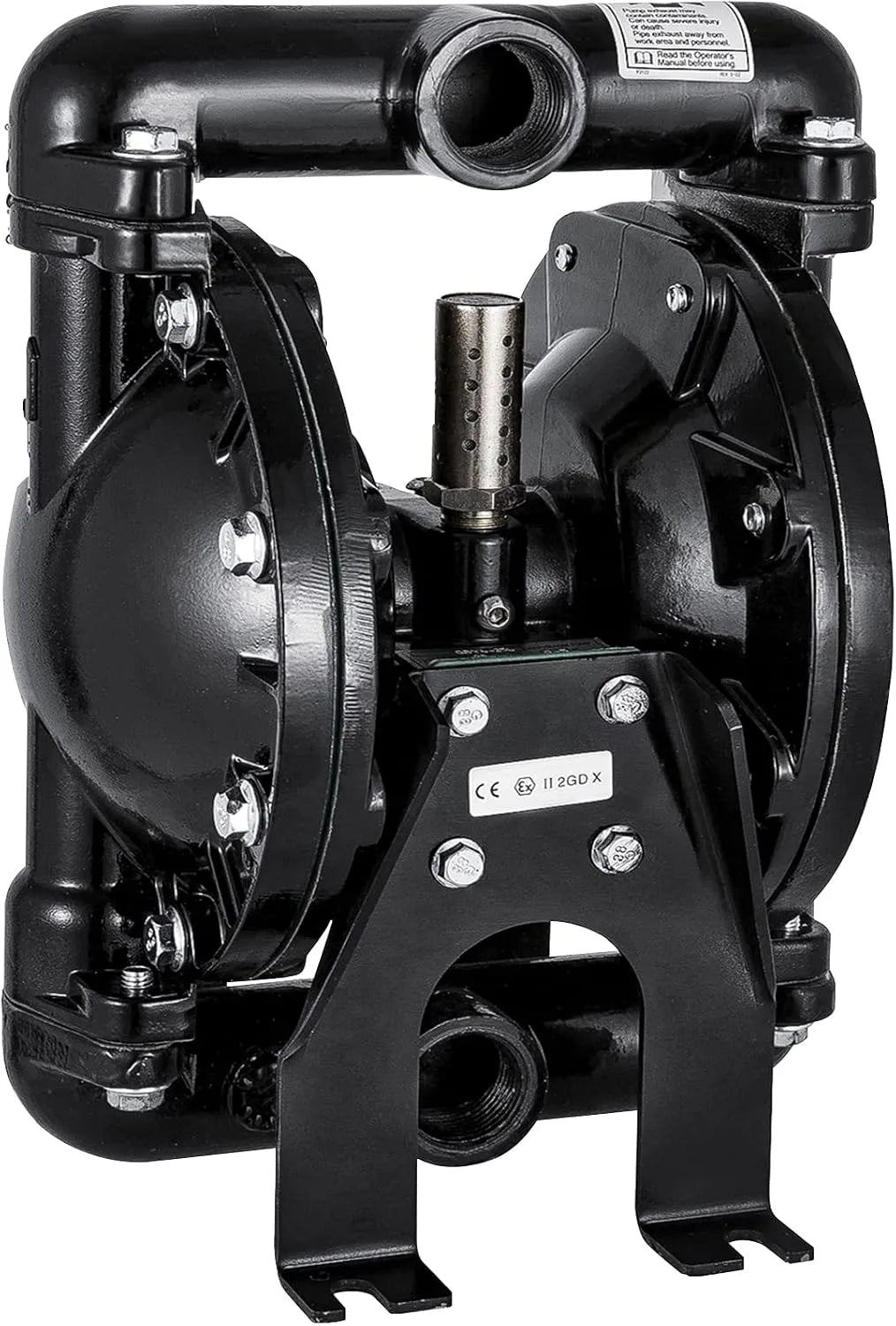 Bomba de membrana dupla VEVOR, 25 mm, alumínio, fluxo de 22 GPM, 100 PSI, nitrilo, uso industrial e químico