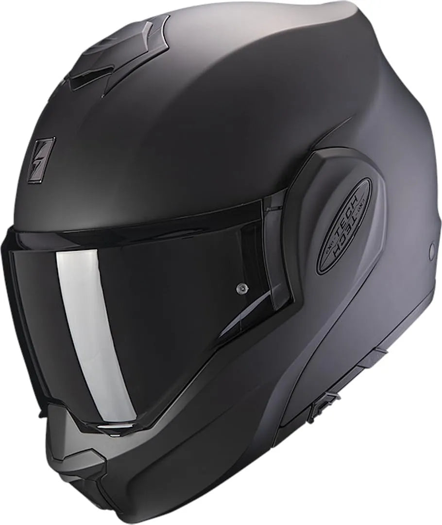 Scorpion Evo preto do tapete de EXO-Tech Moto tamanho do fone de ouvido L