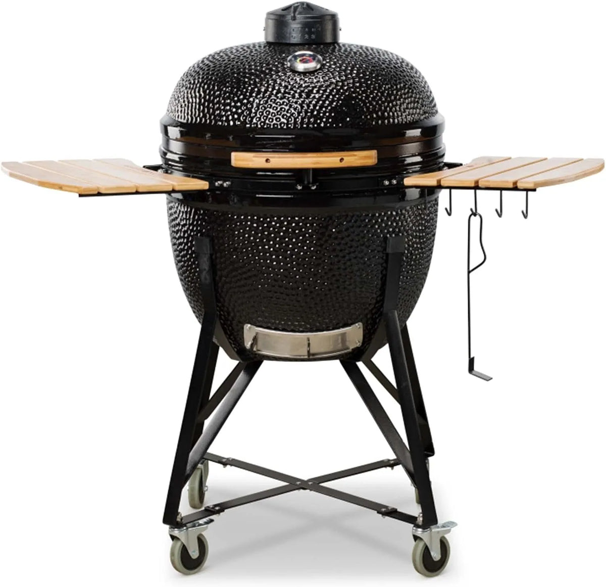 Kamado BONO Churrasco em cerâmica Kamado XXL Ø 64 cm com Acessórios - Preto