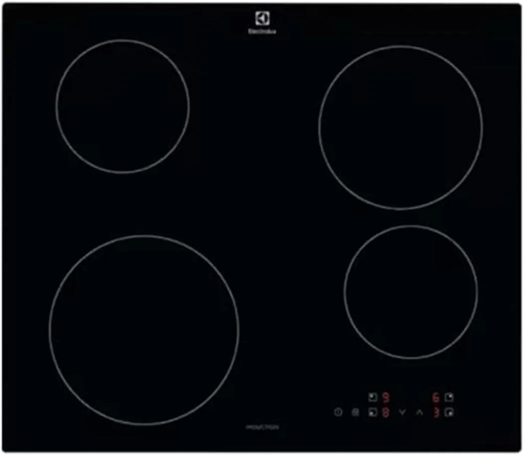 Electrolux série 300,4 zonas, SliderTouch, 60 cm, preto
