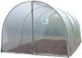 Les Serres Tonneau Jardim Túnel de 18 m² Transparente, Aço galvanizado, PE 200μ, Pés redondos - Use toda a temporada
