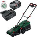 Bosch ROTAK 18 V2-38,38 cm, 30-75 mm, saco 40 L, Mulching, 2 pilhas 18 V, carregador incluído