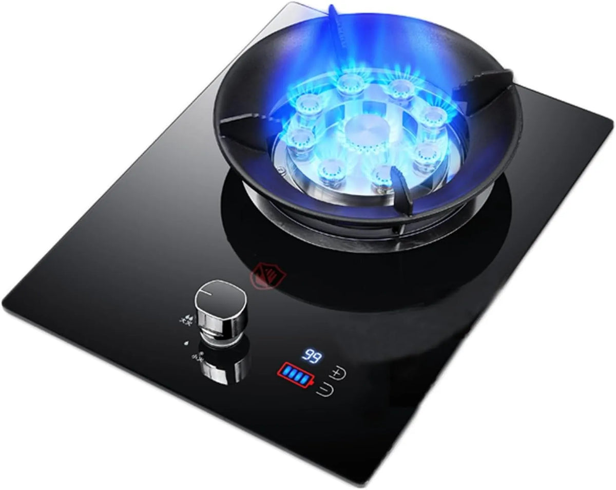 XLTFUC Placa de cozinha a gás 5.2 KW com timer 99 Min, suportes de fonte, ideal para campismo e caravana