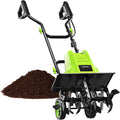 Cultivador elétrico 16 polegadas Steelite, 13.5 A, leve e durável para jardinagem e paisagem