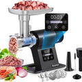 Huanyu Eléctrico Meat Hatcher 2000 W com ecrã tátil, multifuncional com 2 lâminas e 3 grades