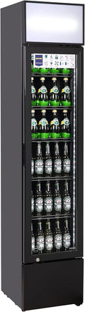 METRO Professional Slim 133 L Showcase de bebida com bloqueio, Refrigeração estática, 200 W, Preto