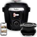 Moulinex Wi-Fi Cookeo - Multi-cooker com fricção de ar e 14 modos de cozedura, Preto