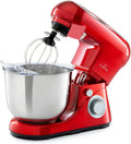 KLARSTEIN robô de cozinha multifunções, Bol 5 L, 1300 W, Colar Crochet, Batedor de solas com rotação planetária, 6 velocidades