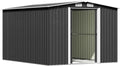 TRIUMPHKEY Cabine de jardim de metal com telhado de cabo - 13.2 m³ - Dimensões 247 x 301 x 178 cm - Resistência ao tempo, cor antracita