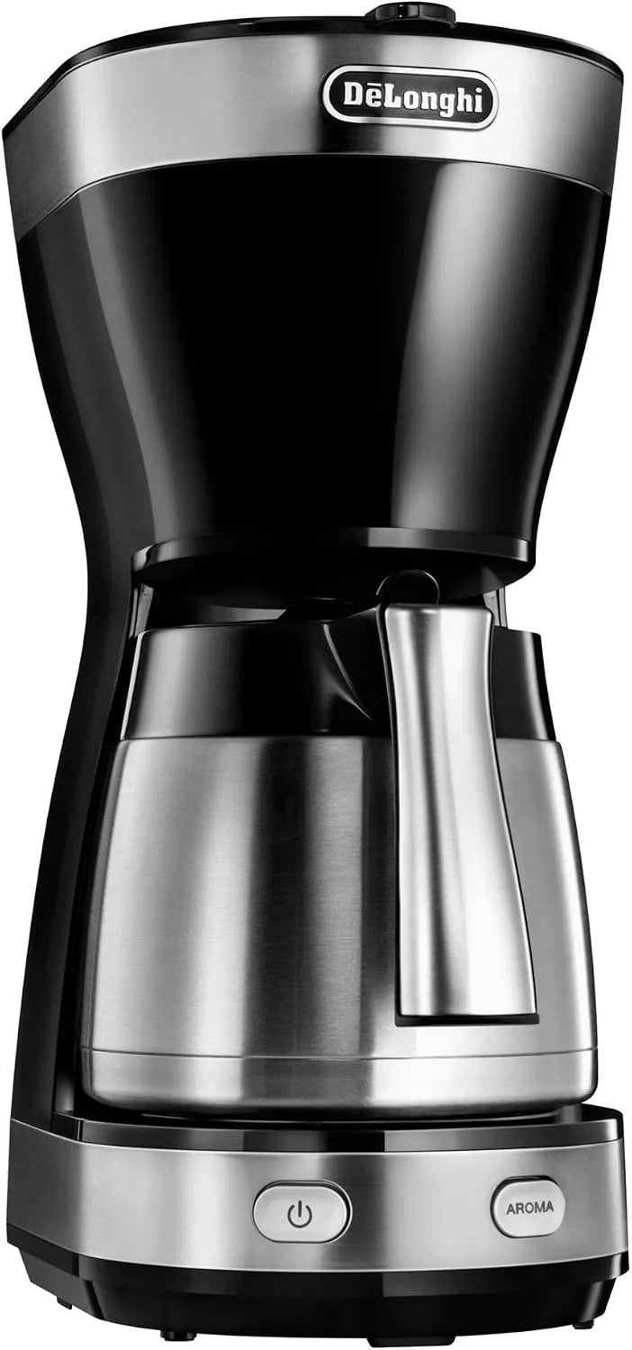 De'Longhi Filtro de máquina de café de 'Longhi ICM16710, preto e prateado Design