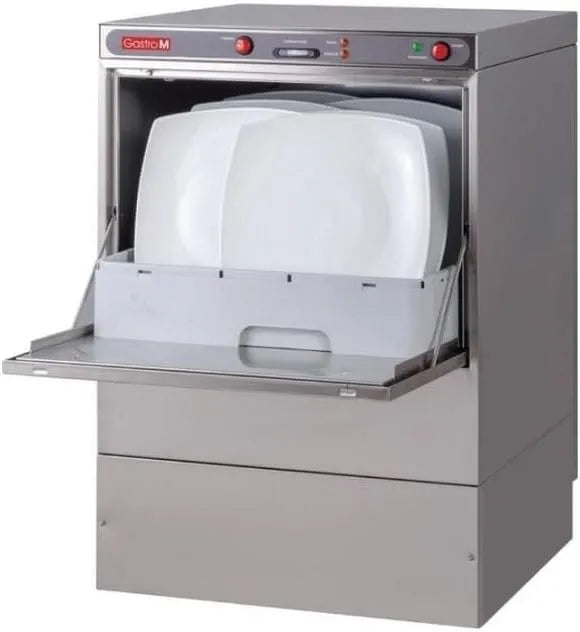 GASTRO M Máquina de máquina de lavar loiça profissional em aço inoxidável com bomba, 3600 W, 220 V, 500 x 500 mm