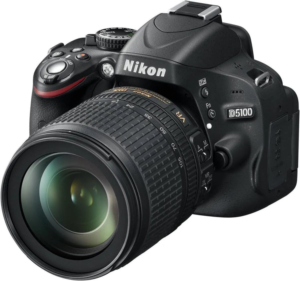 Nikon D5100 Reflexo Digital 16.2 MP com lente AF-S VR 18-105 mm