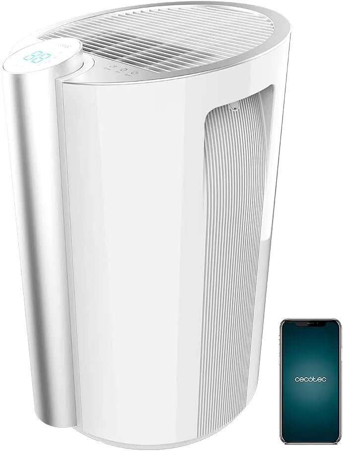 Desumidificador Cecotec conectado BigDry 9000 Pro 20 L/dia, capacidade 4,5 L, Wi-Fi, Silencioso, Programável, Design elegante