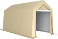 Outsunny Abrigo de jardim exterior 2x3,6m UV impermeável com estrutura de aço e porta grande