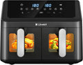 Air Frymaker XXL LLIVEKIT 9 L, 4D Air Traffic, Oil Free, Dual Zone 2x4,5 L, 8 Programas, Economia Energética, Preto