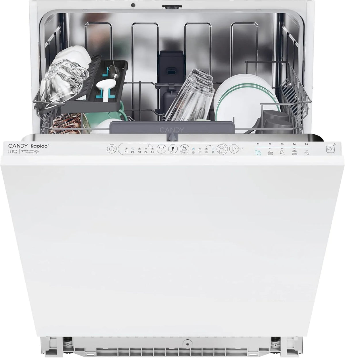 Candy CI 4B7 L0 W máquina de lavar loiça integrada - Economia de energia e design moderno