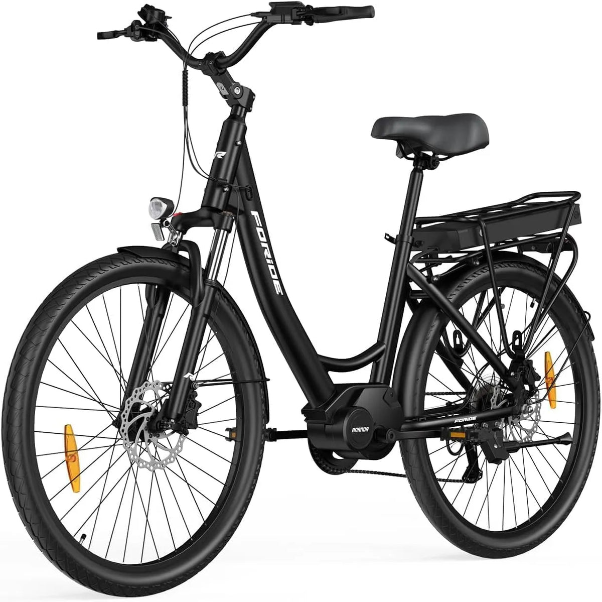 Foride Urbano 2, bicicleta elétrica 100 km de Autonomia, assistência elétrica 26'', 36 V 250 W motor central