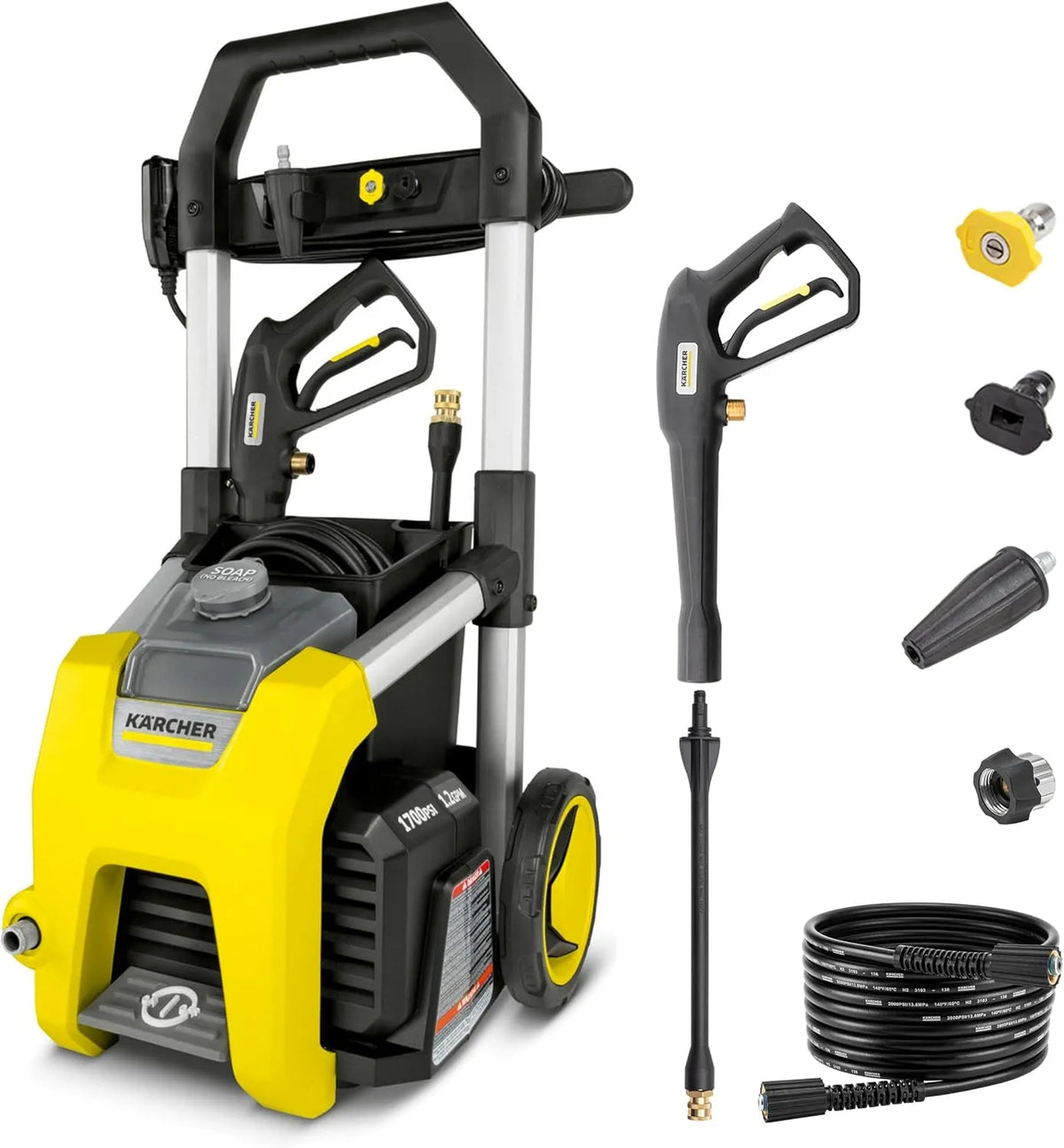 Karcher K1700 Limpador elétrico de alta pressão 1700 PSI com autocarro Turbo