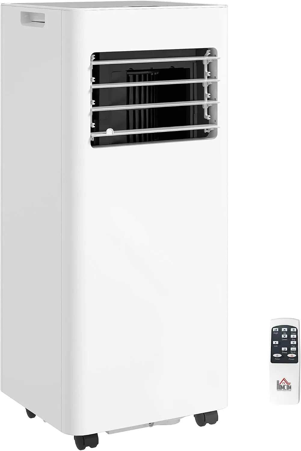 HOMCOM 9000 BTU ar condicionado portátil, refrigeração 3-em-1 com comando à distância