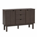 Aparador de madera MDF marrón 80x120x40 cm