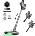 Proscenic P13 Vacuum Wireless Broom, 550 W Poderoso com ecrã LED, tubo ajustável, escova anti-tangulo, 45 Min Autonomia