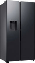 Frigorífico-Congelador americano Samsung RS80 AI, 634 L, 178 cm, Aço Preto, Lado a lado