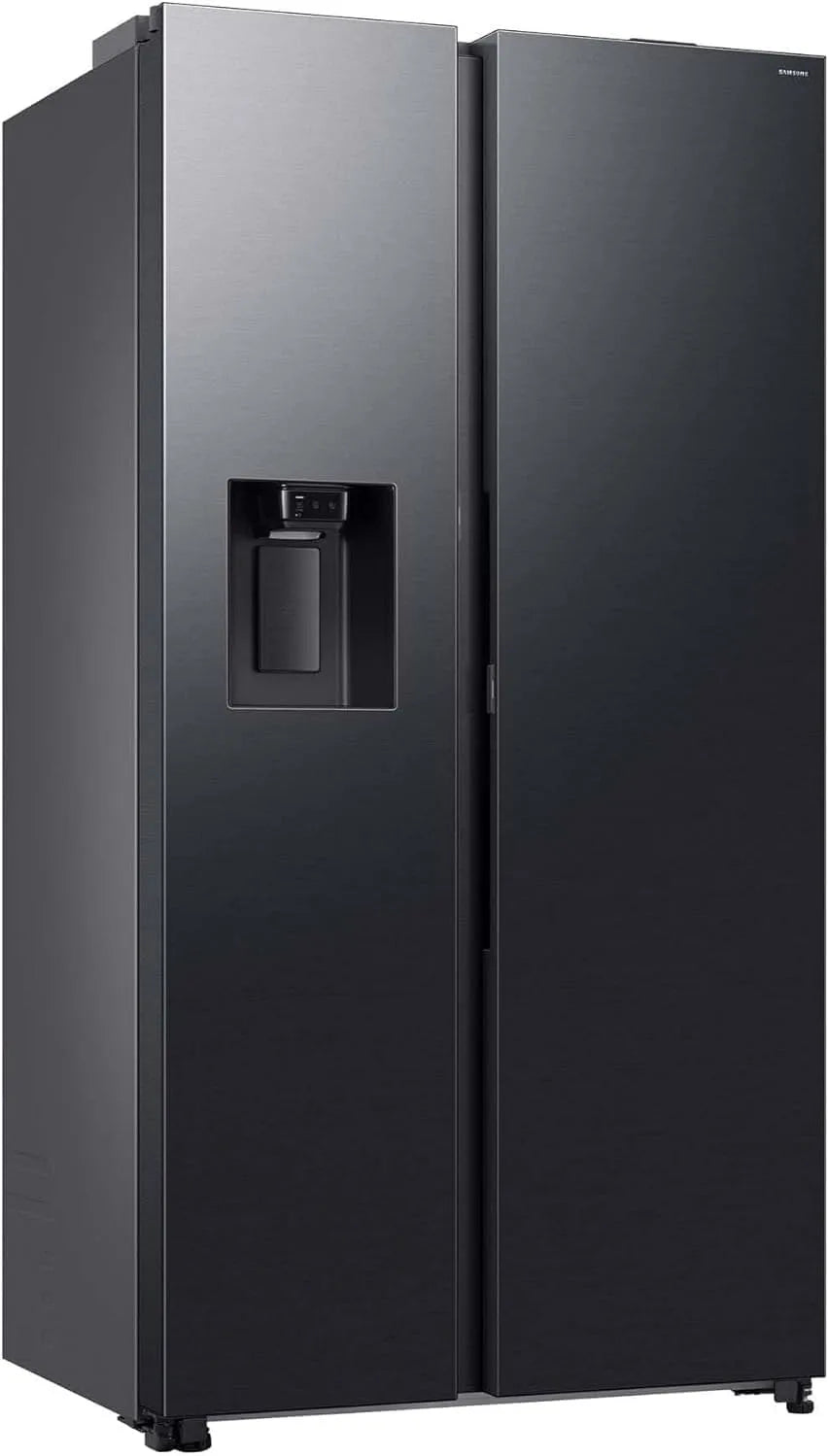 Frigorífico-Congelador americano Samsung RS80 AI, 634 L, 178 cm, Aço Preto, Lado a lado
