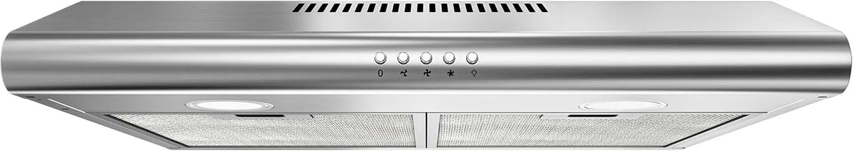exaustor 60 cm FIREGAS, 3 velocidades, motor silencioso, LED, filtro de carvão, aço inoxidável