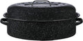 Granite Ware 8 L Aço vitrificado Cocott - leveza e grande capacidade - Preto