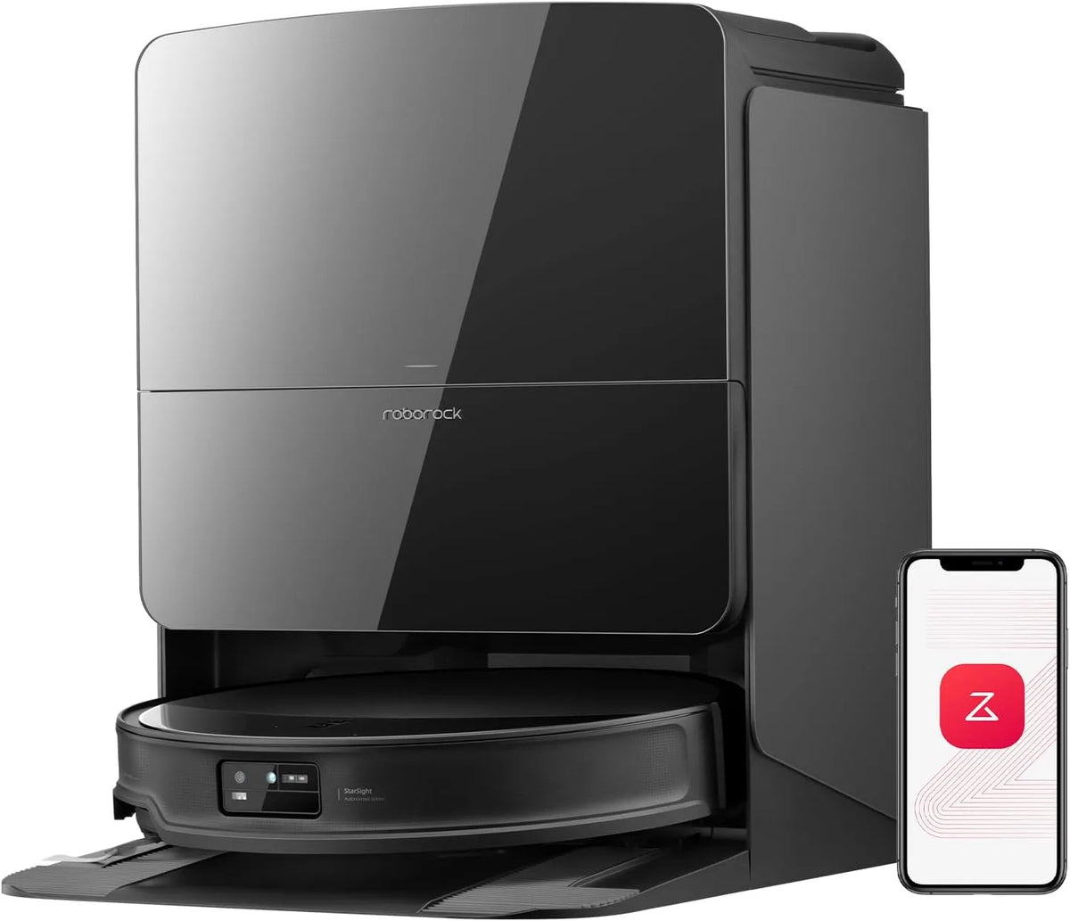 roborock Robolock Saros 10R Robot Vacuum com escova multifunções e lavagem inteligente, sistema avançado anti-tangulo, estação 4.0 e navegação precisa, ultra-minho 7.98 cm