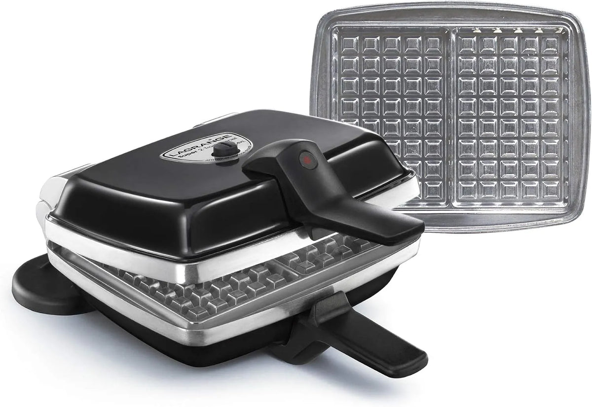 Tradição Gaufrier LAGRANGE, 1000 W, placas Gaufre incluídas, feitas na França, reversível e removível, modelo multifunções