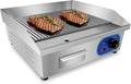 TAIMIKO Plancha elétrica profissional para churrasco de exterior 55x35.5 cm
