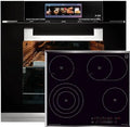 Preto 79 L forno recesso com placa elétrica 60 cm Kaiser
