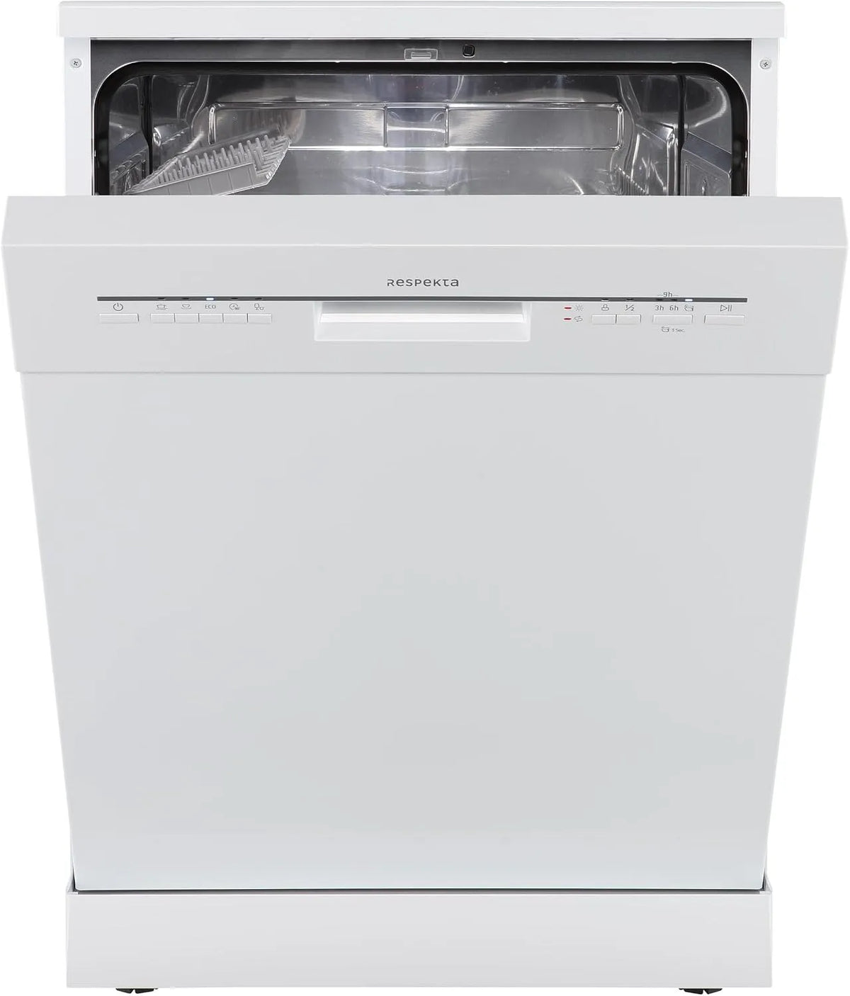 Respekta Bena 60 cm máquina de lavar loiça, independente, 5 programas, início atrasado, abertura automática, 49 dB, classe D, branco