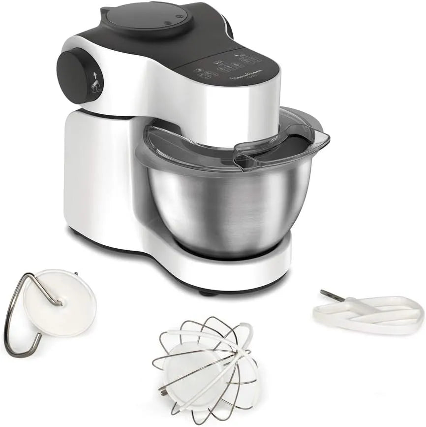 Moulinex Robot Pastry Millex Wizzo, Bol 4 L, 1000 W, Kit de pastelaria Multifunções