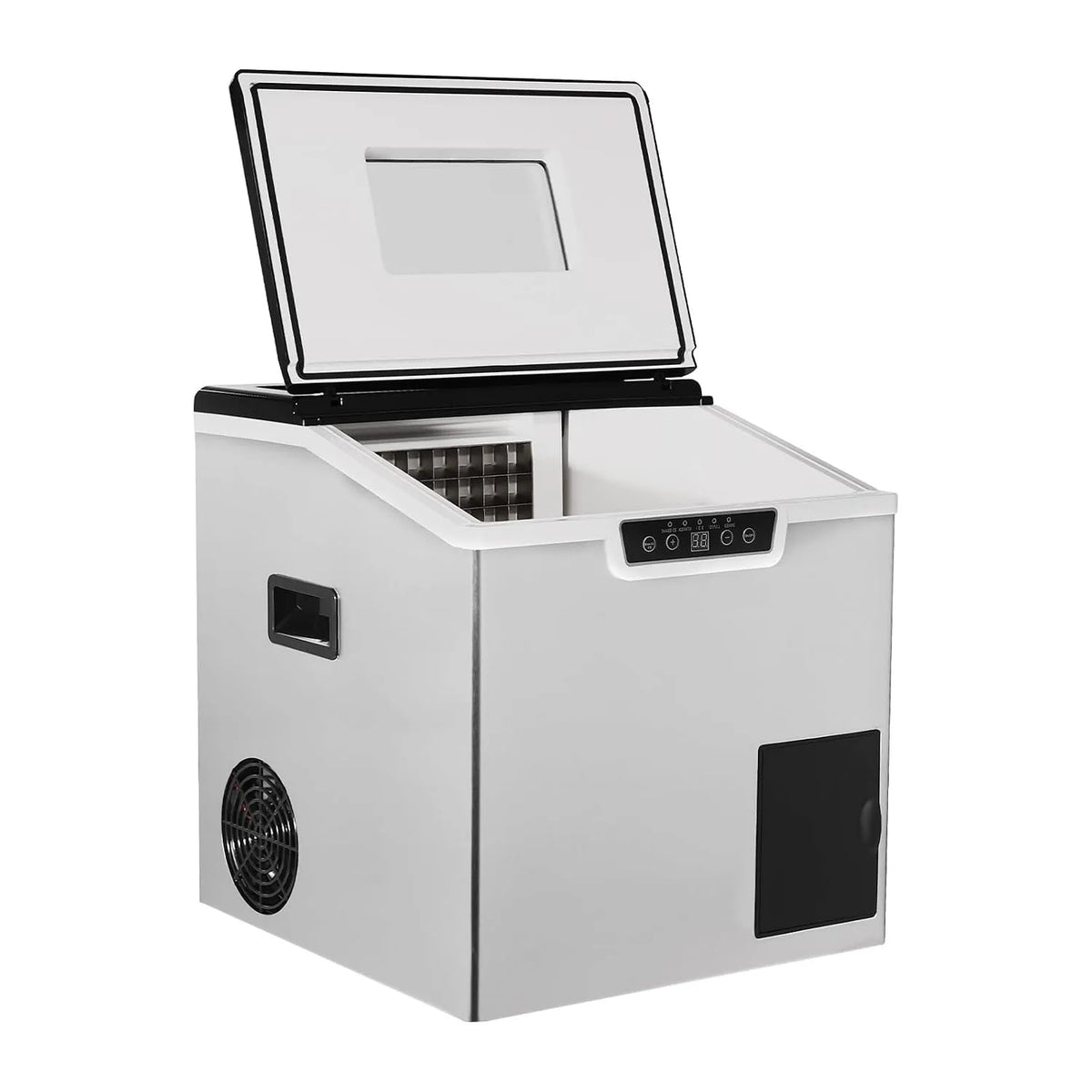 Caskunbsy Máquina de gelo portátil com ecrã LCD e função de moagem - Auto Cleaner