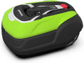 Robot Greenworks Optimow 10, Ultra Silenciosa, controlo 4 G, Fácil instalação, Segura, Anti-Vol, Para gramado até 1000 m²