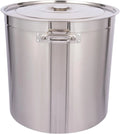 Fyssnn Grande panela de aço inoxidável 98 L Espessura 0,8 mm para cozedura moderno