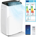RELAX4LIFE Ar condicionado portátil 5 em 1, silencioso com 12.000 BTU, Modo noturno e aquecimento